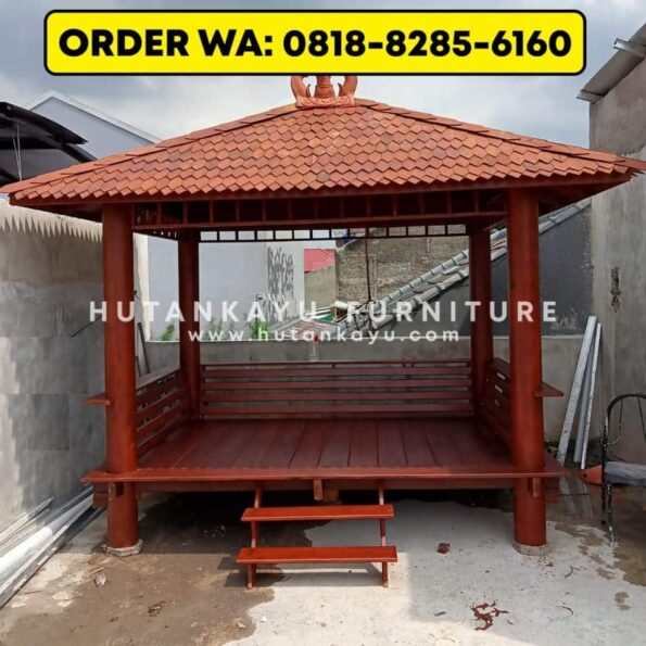 Gazebo Kayu Kelapa 2×3 Meter