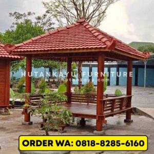 Gazebo Kayu Kelapa 3×3 Meter (3)