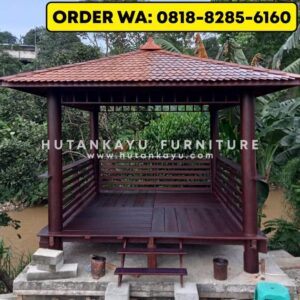 Gazebo Kayu Kelapa 3×3 Meter (4)