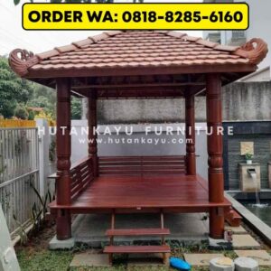 Gazebo Kayu Kelapa Glugu 2,5×2,5 Meter (3)