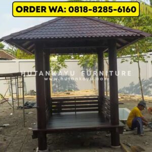 Gazebo Kayu Kelapa Glugu 2×2 Meter (2)