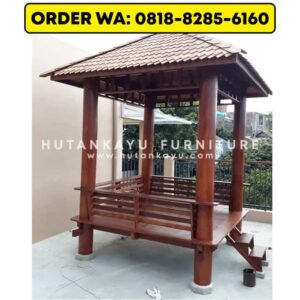 Gazebo Kayu Kelapa Glugu 2×2 Meter (3)
