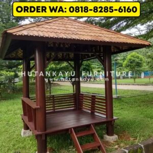 Gazebo Kayu Kelapa Glugu 2×2 Meter (4)