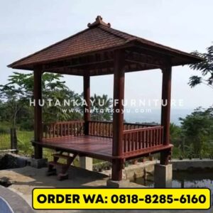 Gazebo Kayu Kelapa Glugu 2×3 Meter