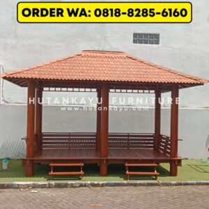 Gazebo Kayu Kelapa Glugu 2×4 Meter