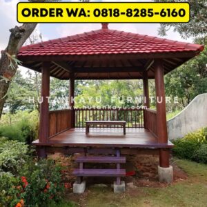 Gazebo Kayu Kelapa Glugu 3×3 Meter (2)