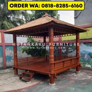 gazebo kayu jati