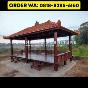 Gazebo Kayu Kelapa Glugu 3×6 Meter (2)