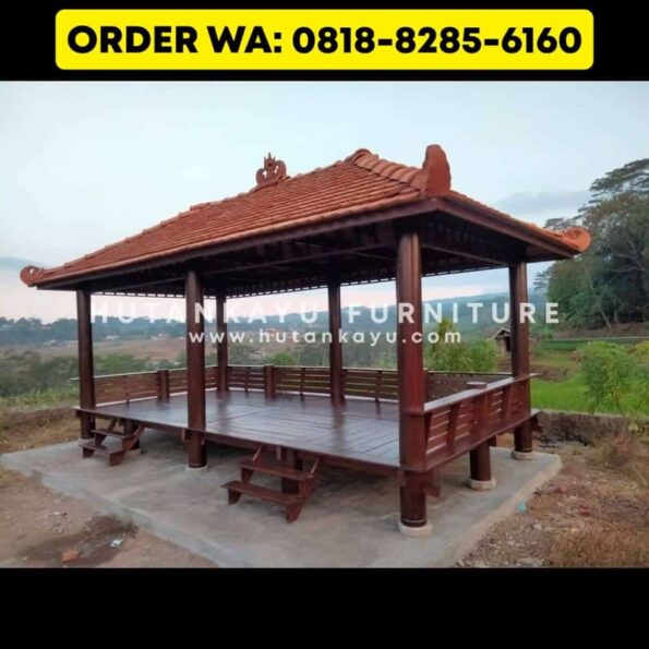 Gazebo Kayu Kelapa Glugu 3×6 Meter (2)
