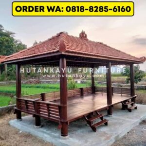 Gazebo Kayu Kelapa Glugu 3×6 Meter