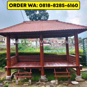 Gazebo Kayu Kelapa Glugu 4×2 Meter