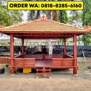 Gazebo Kayu Kelapa Glugu 4×3 Meter