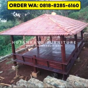 Gazebo Kayu Kelapa Glugu 4×6 Meter