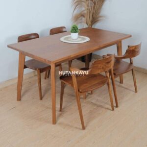 Set Meja Makan Dakota Black