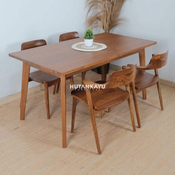 Set Meja Makan Dakota Black