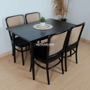 Set Meja Makan Elrond Black