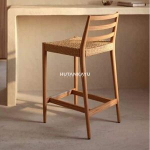 Kursi Bar Bamboo Cafe Bar Stool Chair
