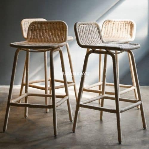 Kursi Bar Copper Cafe Bar Stool Chair