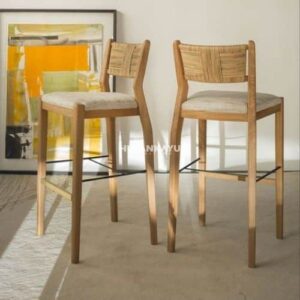 Kursi Bar Leavy Cafe Bar Stool Chair