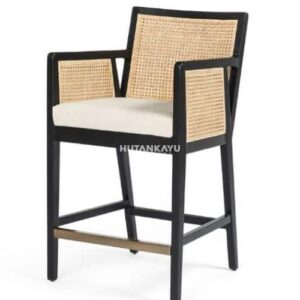 Kursi Bar Lifty Rotan Cafe Bar Stool Chair