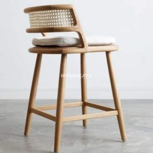 Kursi Bar Nature Rotan Cafe Bar Stool Chair