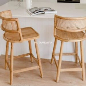 Kursi Bar Terra Rotan Cafe Bar Stool Chair