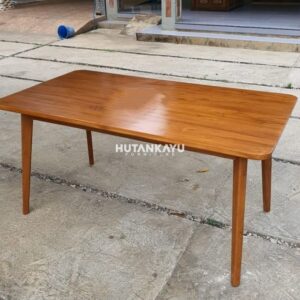 Meja Cafe Moka Minimalis Kayu Jati