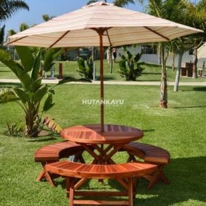 Meja Payung Taman Breezy Outdoor Lipat Cafe Jati