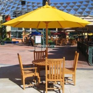 Meja Payung Taman Cozy Outdoor Lipat Cafe Jati
