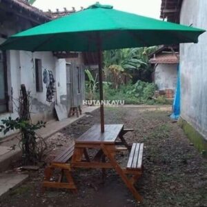 Meja Payung Taman Golden Outdoor Lipat Cafe Jati