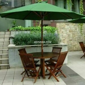 Meja Payung Taman Haven Outdoor Lipat Cafe Jati