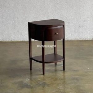 Nakas Eco Bedside Meja Samping Ranjang Kayu 1 Laci Nighstand