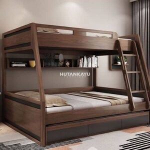 Tempat Tidur Tingkat Cozy Dipan Tingkat Anak Ranjang Susun