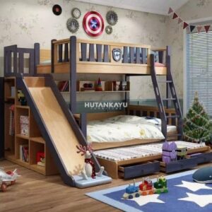 Tempat Tidur Tingkat Fairy Dipan Tingkat Anak Ranjang Susun