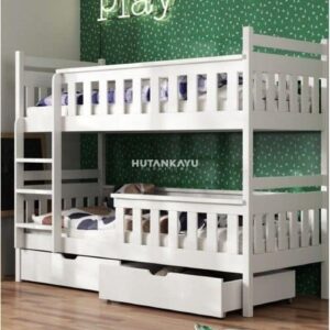 Tempat Tidur Tingkat Panda Dipan Tingkat Anak Ranjang Susun
