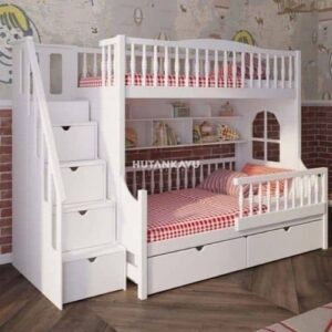 Tempat Tidur Tingkat Pastel Dipan Tingkat Anak Ranjang Susun