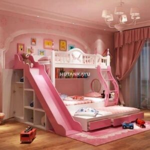 Tempat Tidur Tingkat Pinky Dipan Tingkat Anak Ranjang Susun