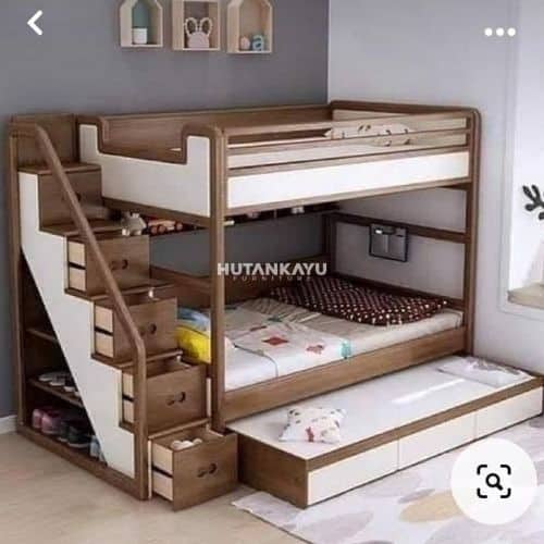 Tempat Tidur Tingkat Space Dipan Tingkat Anak Ranjang Susun