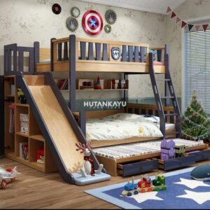 Tempat Tidur Tingkat Windell Dipan Tingkat Anak Ranjang Susun