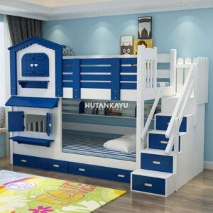 Tempat Tidur Tingkat Zakai Dipan Tingkat Tingkat Anak Ranjang Susun