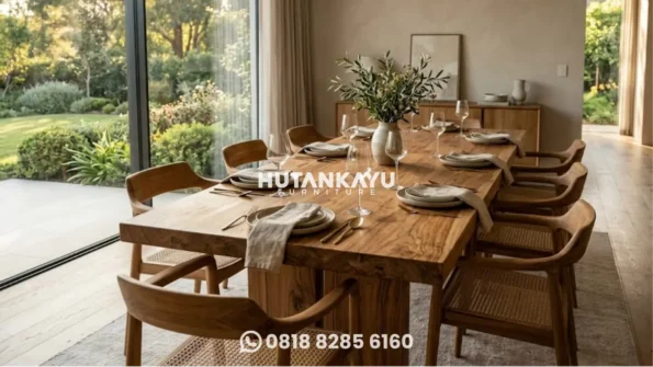 Finishing natural wood kayu jati premium
