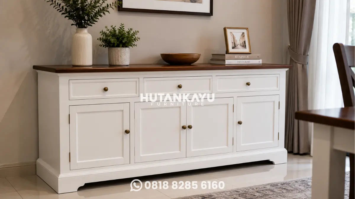 Furniture kayu mahoni minimalis