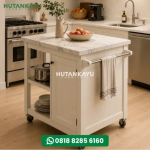 Kitchen Island Minimalis Kabinet Dapur Modern Kayu Premium