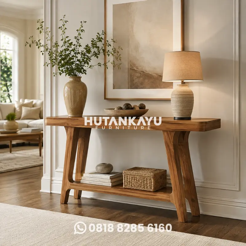 Meja Konsol Kayu