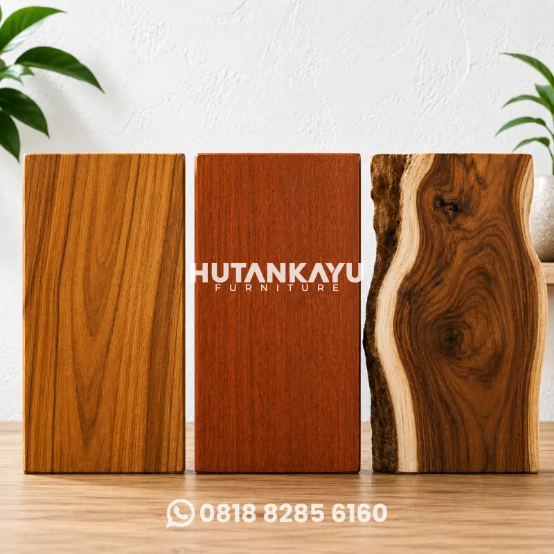 Perbedaan Jenis Kayu jati mahoni dan trembesi