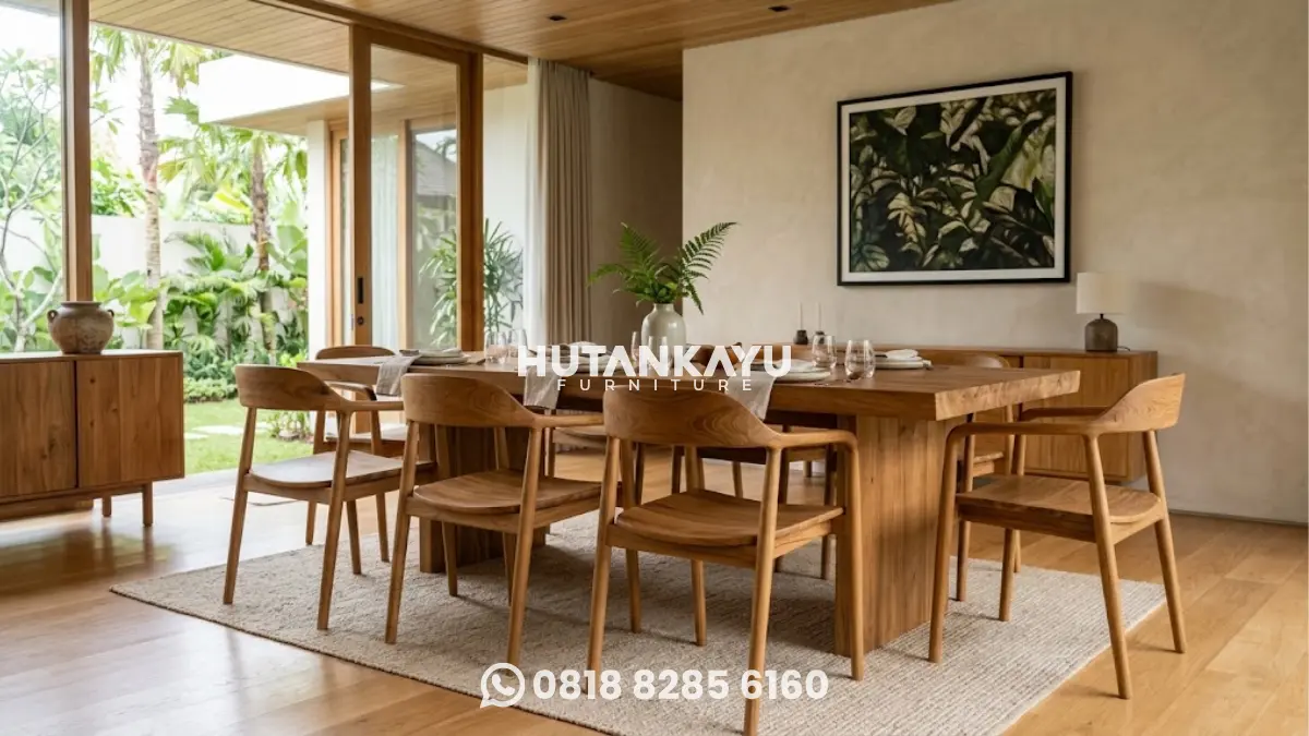 Kursi Makan Jati Minimalis Modern
