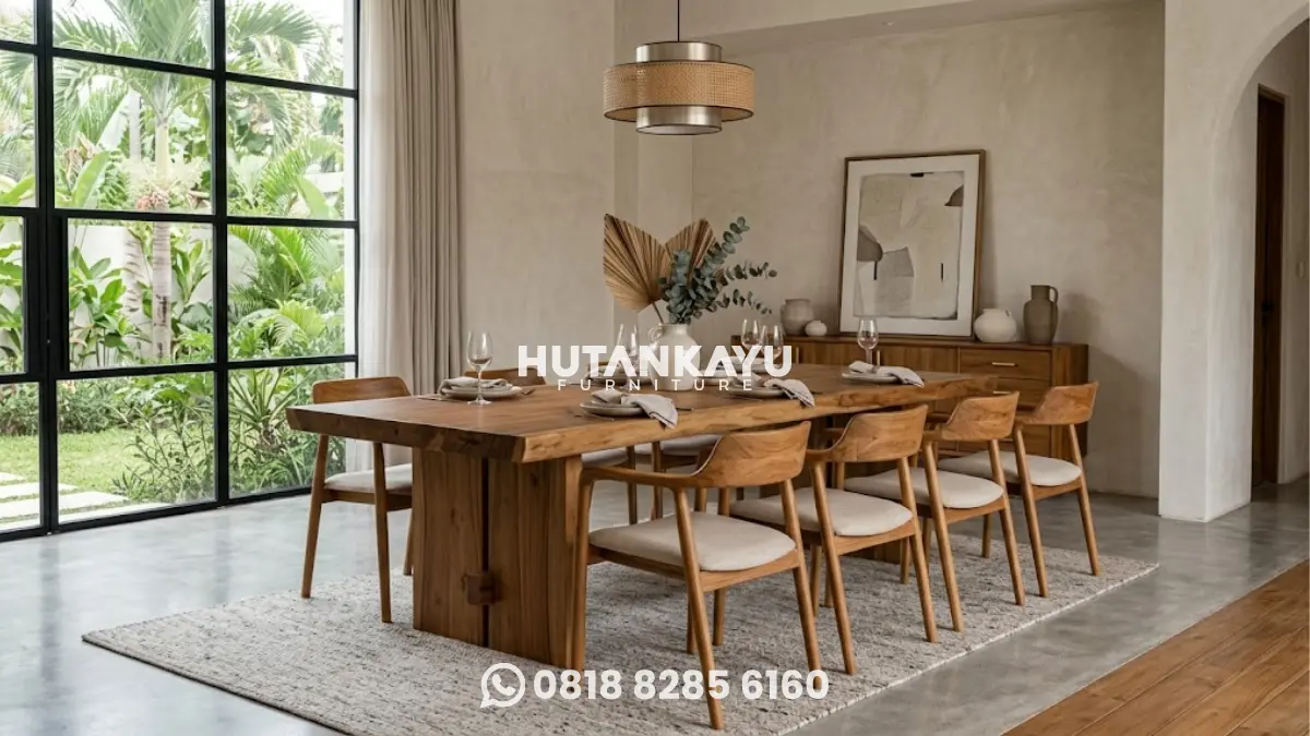 Kursi Makan Kayu dan Ergonomi